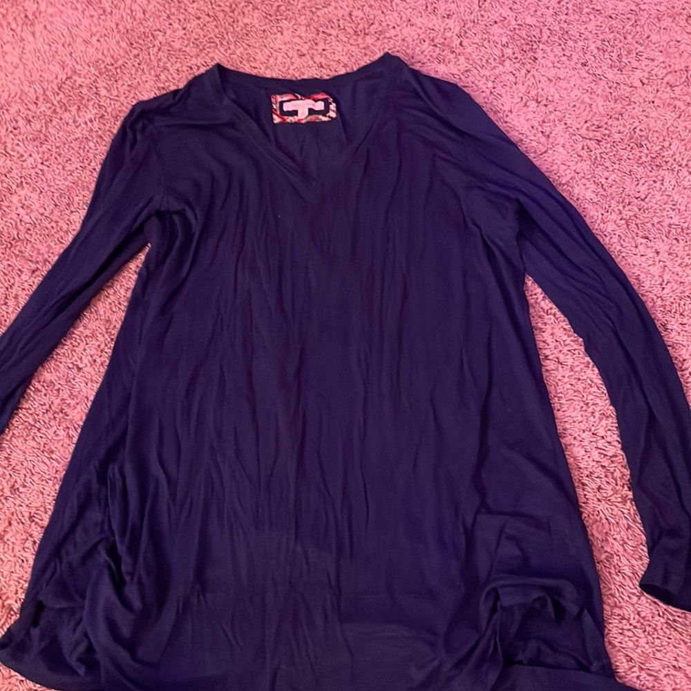 Long sleeve silky shirt
